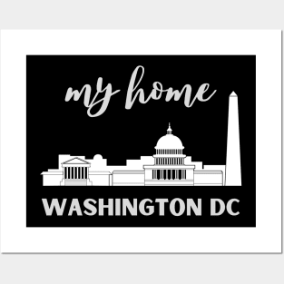 I love this city My home Washington DC USA city tall monument dc statehood Posters and Art